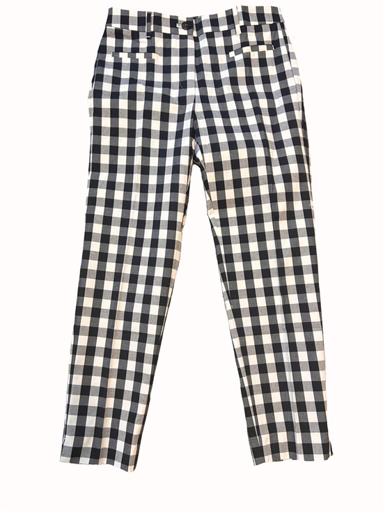 Ann Taylor Pants - Ann Taylor The Crop Pants Womens Size 0 Black White Gingham Check Ankle Work